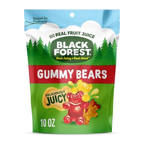AMAZON Glitches and Price Mistakes Black Forest Gummy Bears Candy, Made With Real Fruit Juice, Resealable Bag, 10 Ounce