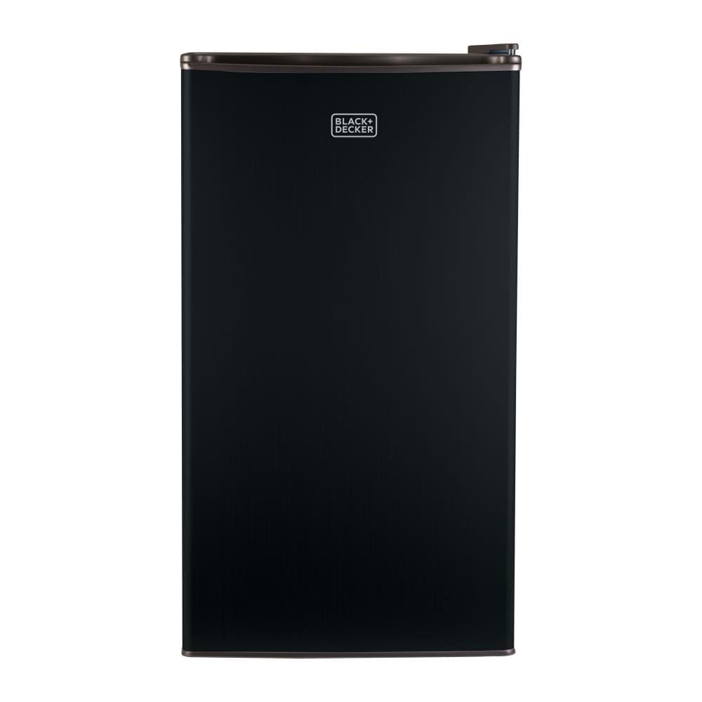 BLACK+DECKER 3.2-cu ft Freestanding Mini Fridge Freezer Compartment (Black)