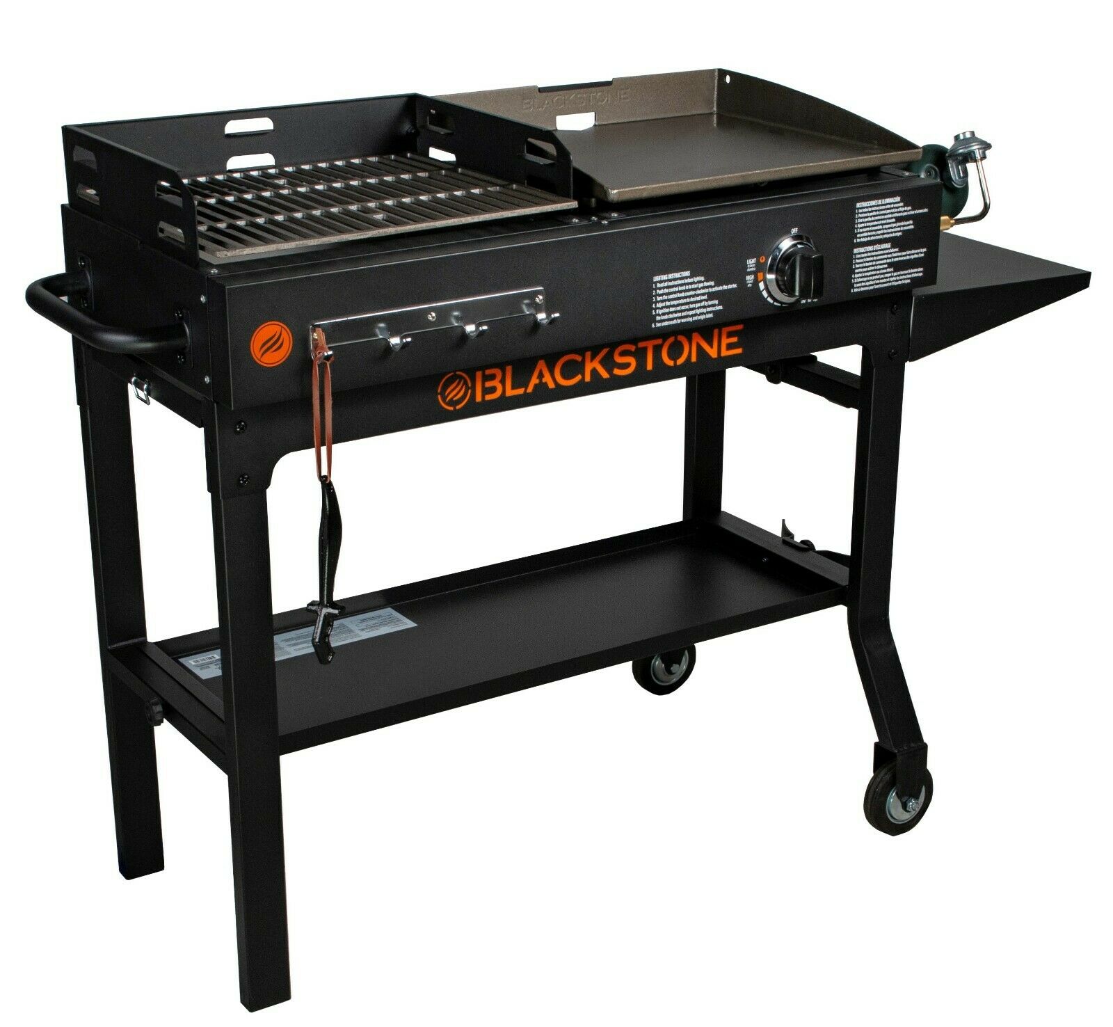 Blackstone Duo 17" Griddle and Charcoal Grill Combo New