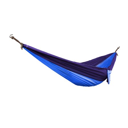 Bliss Hammocks To Go Hammock in a Bag Travel Hammock, Rip-Stop Polyester Dual-Color Fabric, Portable Camping Hammock, Supports up to 260-Pounds for Camping, Hiking and Outdoors-Royal Bliss