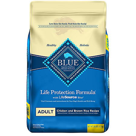 Blue Buffalo Life Protection Formula Natural Adult Dry Dog Food, Chicken & Brown Rice (38 lbs.) On Sale At Sam’s Club