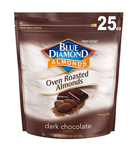 Blue Diamond Almonds Oven Roasted Dark Chocolate Flavored Snack Nuts, 100 Calorie Packs, 32 Count - AMAZON