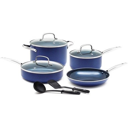 Blue Diamond Cookware Ceramic Nonstick Cookware Pots and Pans Set, 9 Pieces