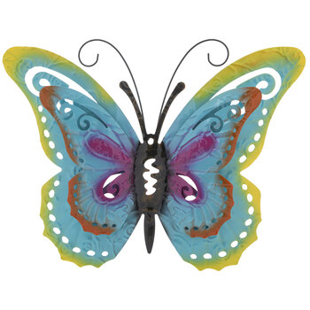 Blue Layered Butterfly Metal Wall Decor on Sale At hobby lobby