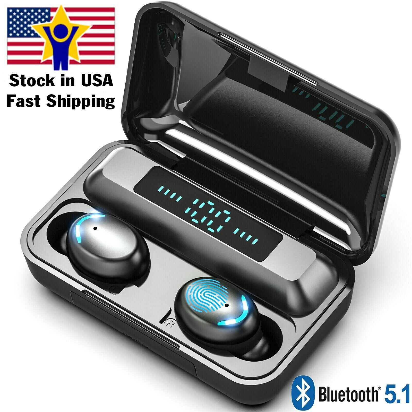 Bluetooth Earbuds for Apple iphone Samsung Android Wireless Earphone Waterproof