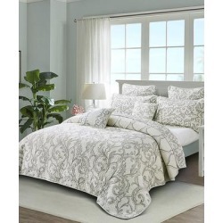 BNF Home Inc. Bedding Sets Gray - Gray Marisol Quilted Seven-Piece Bedding Set