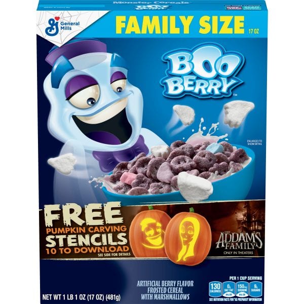 General Mills Boo Berry Halloween Cereal only 75 cents!