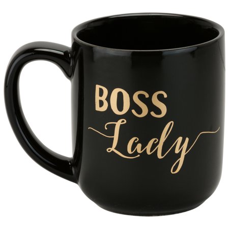 Boss Lady 17.5 Ounce Black Large Mug