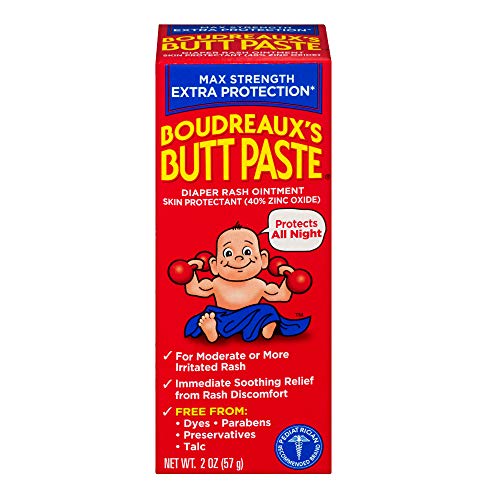 Boudreaux's Butt Paste Maximum Strength Diaper Rash Ointment, 2 Ounce Tube On Sale At Amazon.com