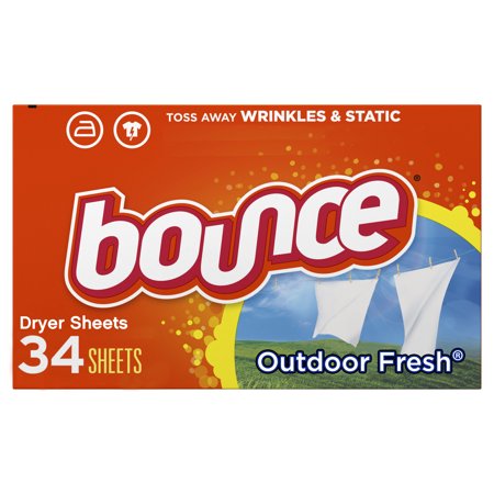 Bounce Dryer Sheets with Outdoor Fresh Scent, 34 Count