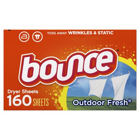Bounce Fabric Softener Dryer Sheets, Outdoor Fresh, 160 Count