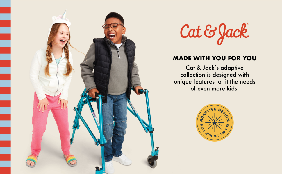 Boys' Adaptive Chino Pants - Cat & Jack™ Khaki