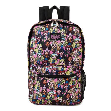 Bratz 18" Unisex Multi-Colored Backpack with Internal Laptop Sleeve