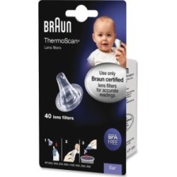 Braun Ear Thermometer Lens, Braun, 40/Bx, Clear (Hwllf40Us01)