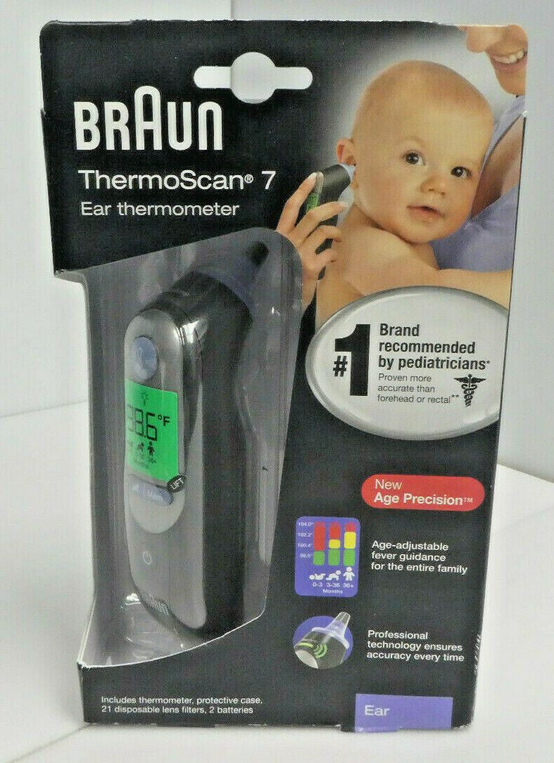 Braun IRT6520US Battery Powered Infrared Digital In Ear Thermometer with Display