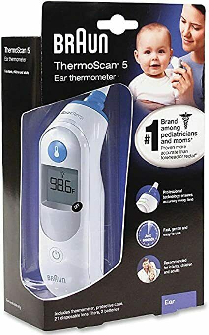 Braun Thermoscan 5 Ear Thermometer IRT6500 IRT6020 Infants Children Pro Accuracy
