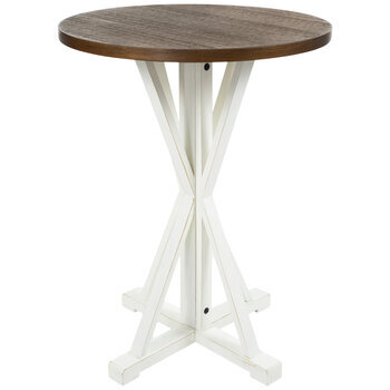 Brown & White Wood Gathering Table