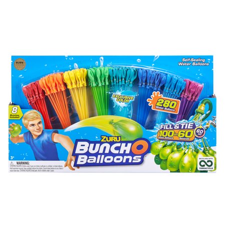 Bunch O Balloons 265 Rapid-Filling Self-Sealing Water Balloons (8 Pack) by ZURU