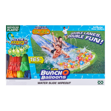 Bunch O Balloons Water Slide Wipeout (2x Lane) by ZURU