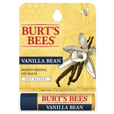 Burt's Bees Moisturizing Lip Balm, Vanilla Bean, 6 Count
