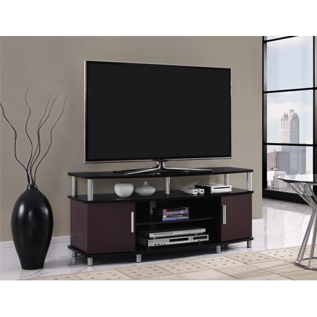 Carson TV Stand, for TVs up to 50", Multiple Finishes - Black and Cherry