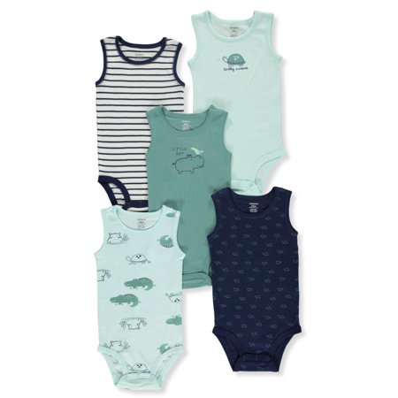 Carter's Baby Boys' 5-Pack Bodysuits (Newborn)