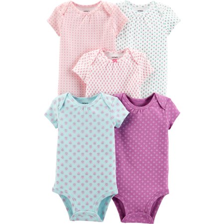 Carter's Baby Girls 5-pack Floral Original Bodysuits Assorted Size Newborn