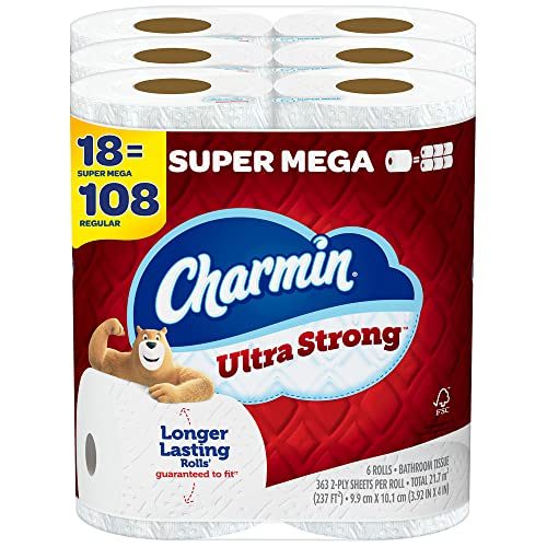 charmin ultra strong toilet paper 18 super mega rolls 108 regular rolls q7fjf4hnqocwvljc3vlkpdfchlgv3k4byrghe4fceg