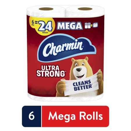 Charmin Ultra Strong Toilet Paper, 6 Mega Rolls