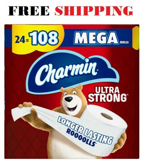 Charmin Ultra Strong Toilet Paper Bulk Mega Rolls (308 sheets/roll 24 rolls)