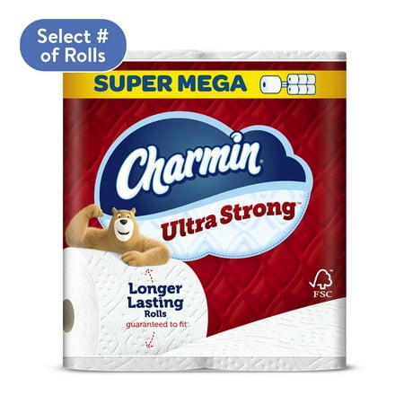 Charmin Ultra Strong Toilet Paper, 12 Super Mega Rolls