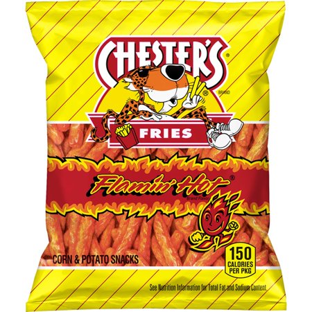 Chesters Flamin' Hot Fries Snacks, 5.25 Oz.