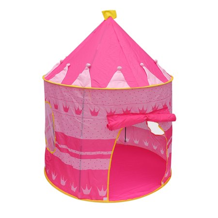 Children Play Princess Tent Pink - Tent for Girl Castle for Indoor/Outdoor Foldable with Carry Case - Creatov