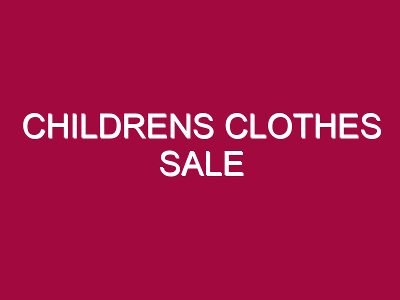 Childrens Clothes Sale