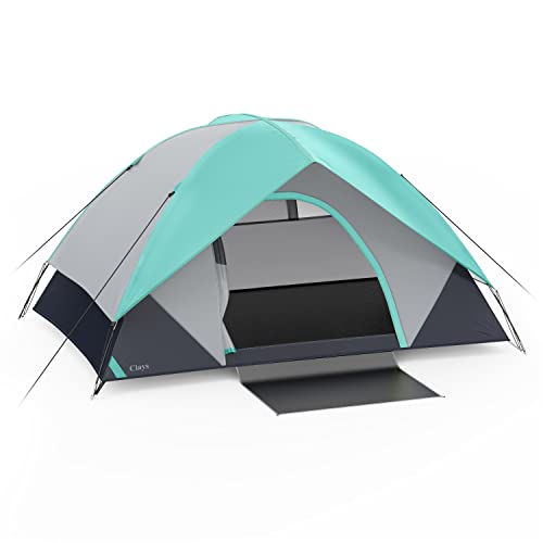 Ciays Camping Tent 2 Person, Waterproof Family Tent with Removable Rainfly and Carry Bag, Lightweight Tent with Stakes for Camping, Traveling, Backpacking, Hiking, Outdoors(Teal) HOT DEAL AT AMAZON!