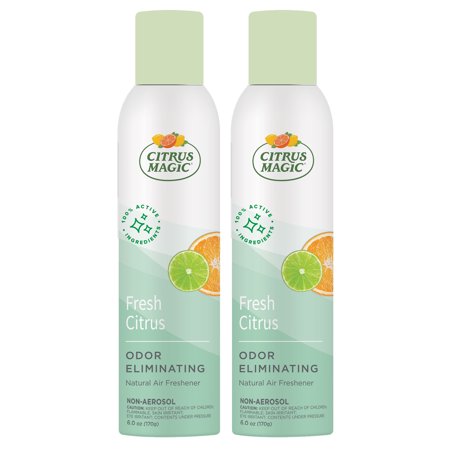 Citrus Magic Natural Odor Eliminating Air Freshener Spray, Fresh Citrus, 6-Ounce, Pack of 2 HOT DEAL AT WALMART!