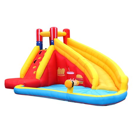 CITYLE Inflatable Water Slide with Heavy Duty Blower for Kids & Families, Inflatable Bounce House, House Jumping Castle with Water Sprinkler, Splash Pool, Outdoor Summer Fun