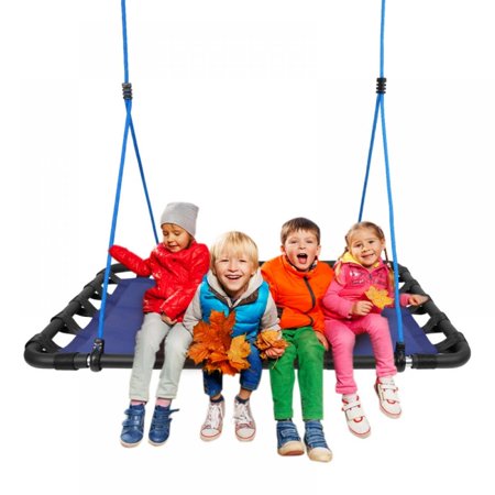 Clearance!46.5 X 31.5" Saucer Platform Tree Swing for Kids Outdoor - Rectangle Swings for Swingset - Large Tree Swings for Children - Heavy Duty Children Disk Swing for Outside