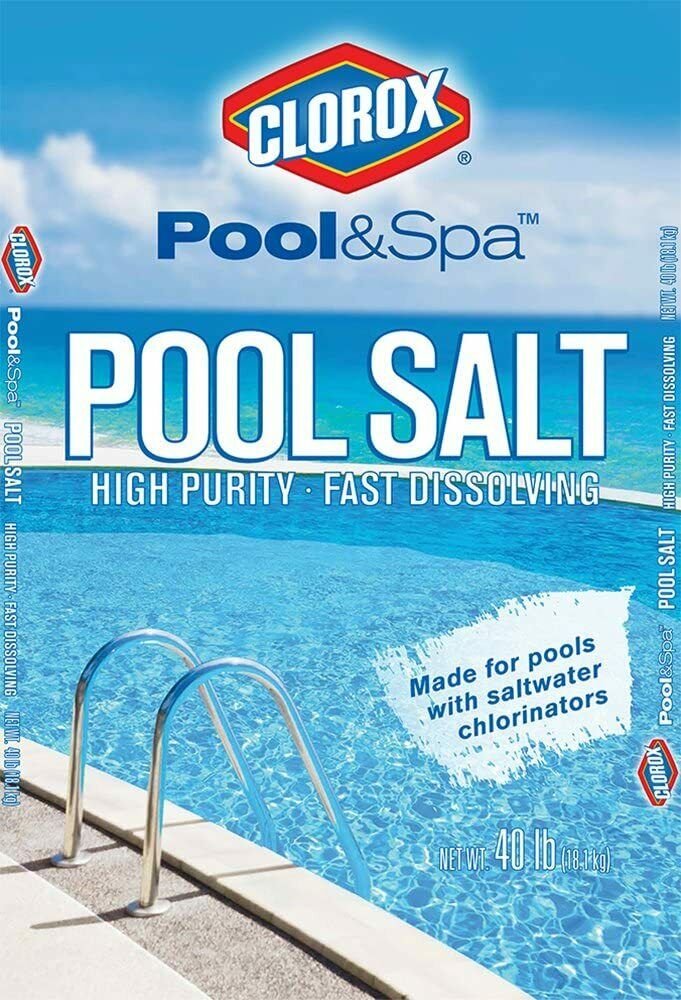 Clorox 81040CLX Premium Pool Salt, 40lb, White