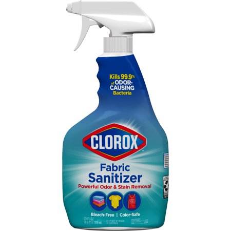 Clorox Bleach-Free Fabric Sanitizer Spray, Color-Safe Laundry Sanitizer - 24 ounces