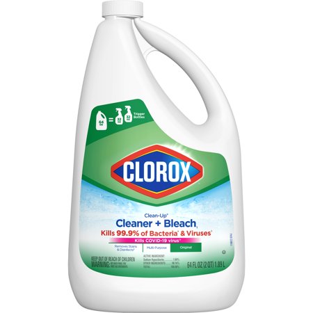 Clorox Clean-Up All Purpose Cleaner with Bleach, Refill Bottle, Original, 64 Fluid Ounces