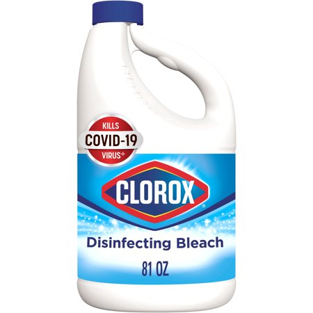 Clorox Disinfecting Bleach, Regular (Concentrated Formula) - 81 Ounce