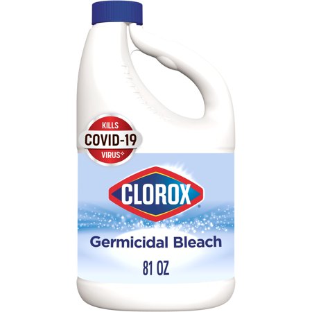 Clorox Germicidal Bleach4, Concentrated Formula, Regular - 81 Ounce Bottle