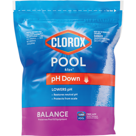 Clorox Pool&Spa pH Down for Reducing pH Levels in Swimming Pools, 5 lb Bag