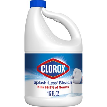 Clorox Splash-Less Liquid Bleach, Regular - 117 oz