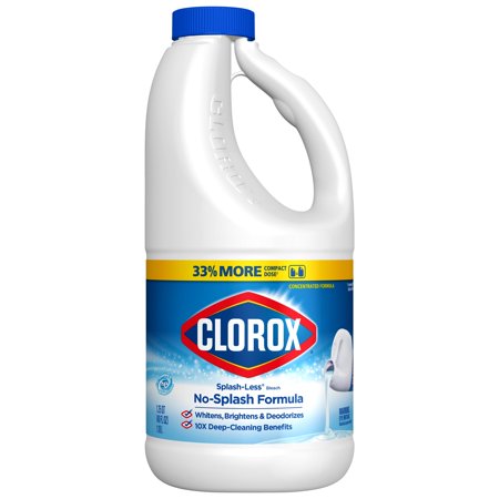 Clorox Splash-Less Liquid Bleach, Regular (Concentrated Formula) - 40 Ounce