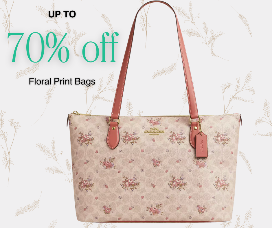 Coach Floral Print Bags Up to 70% Off!