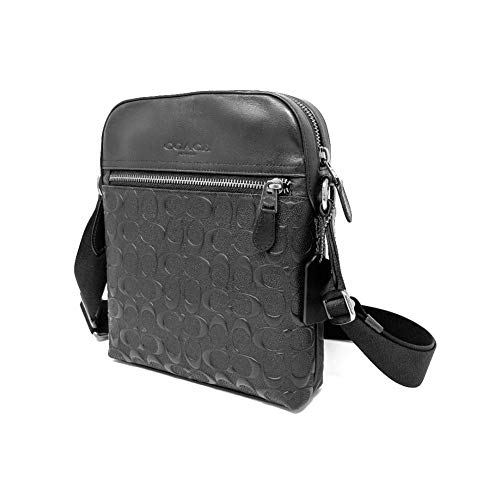 COACH Houston Flight Bag In Signature Leather Black - HOT OFFER!