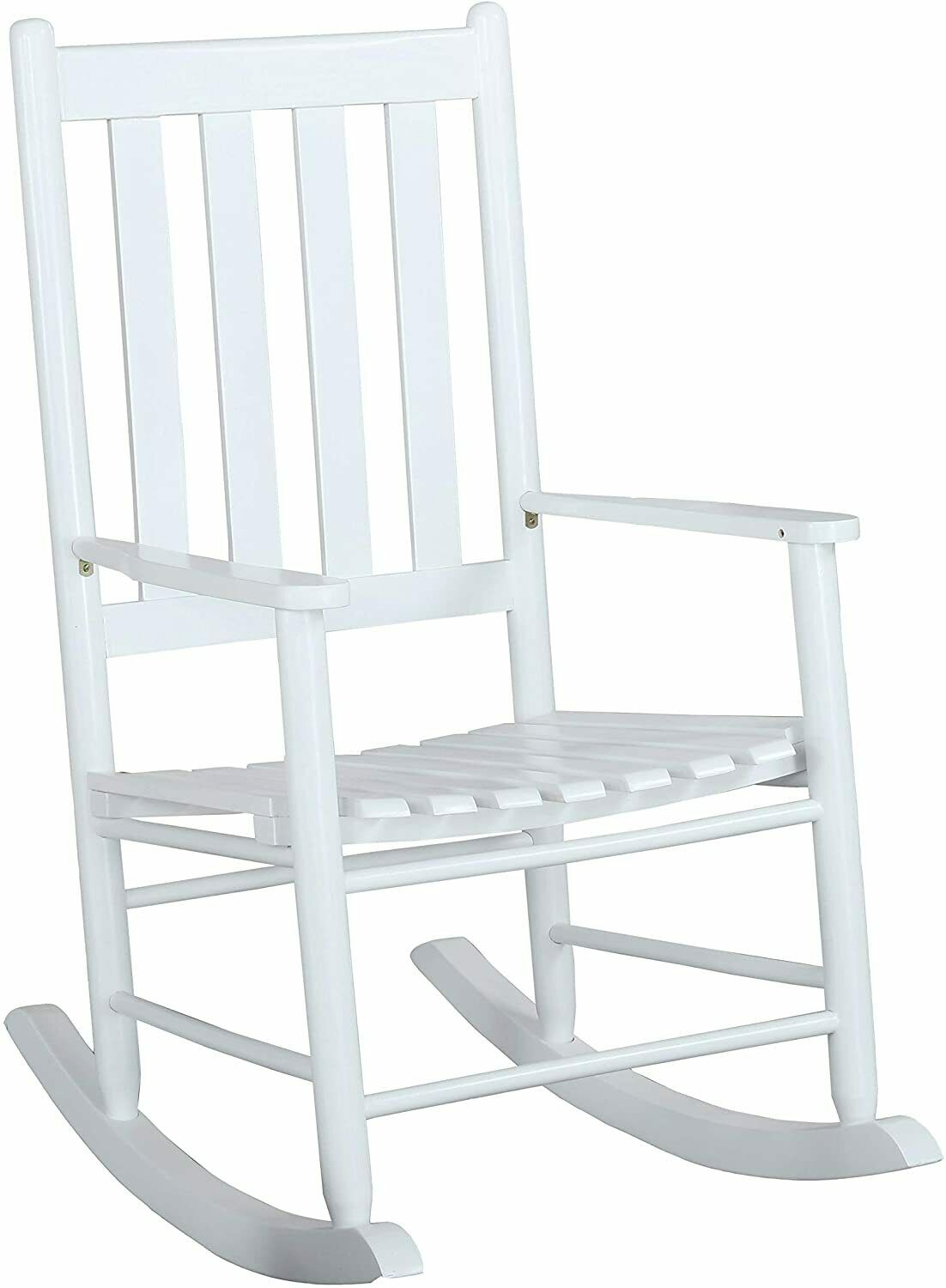 Coaster Home Furnishings Slat Back Wooden Black/Brown/White Rocking Chair
