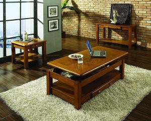 Oak Lift-Top Coffee Table